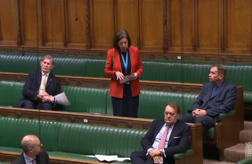 Jo congratulates North Staffs Engineering Group during questions to the Leader of the House