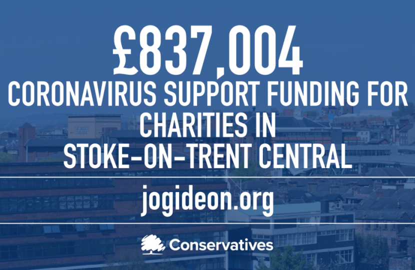 £837,004 awarded to charities in Stoke-on-Trent Central