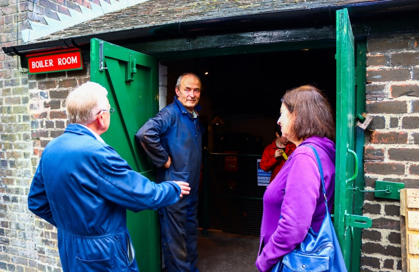 Jo Gideon MP, Visits Etruria Industrial Museum For Steaming Of The Potters Mill