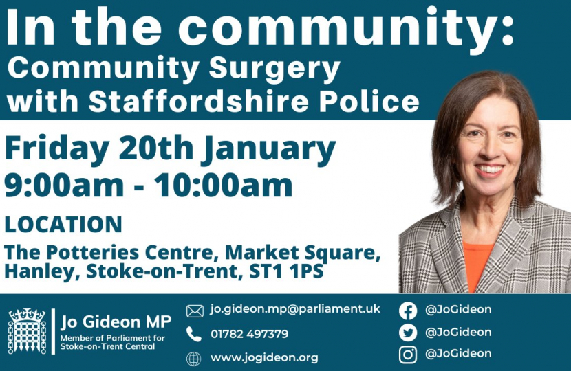 In The Community: Community Surgery with Staffordshire Police 