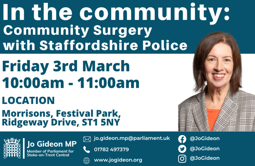 In The Community: Community Surgery with Staffordshire Police