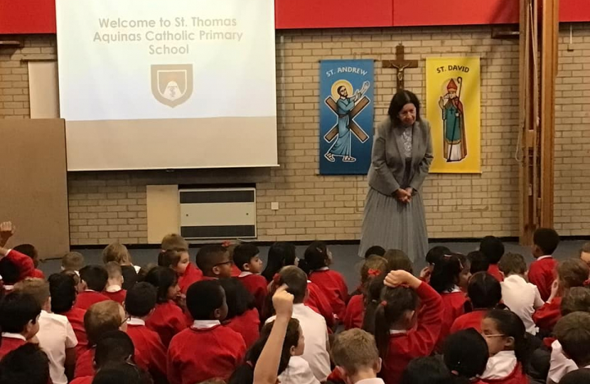 St Thomas Aquinas Catholic Primary School during Parliament Week